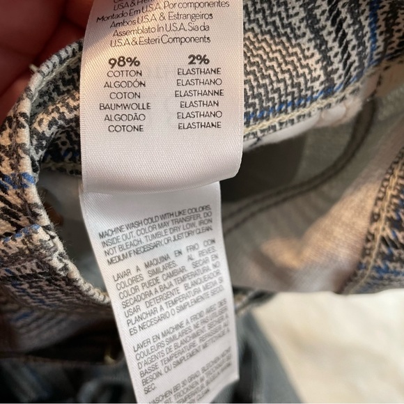 MOTHER Insider Plaid Crop Pants 28 - Picture 12 of 12